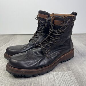 Lucchese 31514 Mens Size 12 M Leather Boots Brown Western Rodeo Texas EUC W